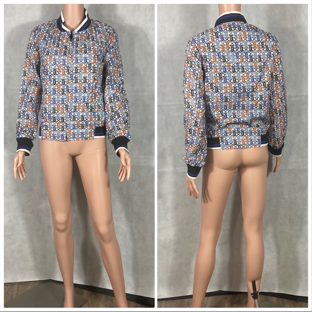 Emilio Pucci Logo Printed Bomber Jacket Multicolor - Picture 5 of 17